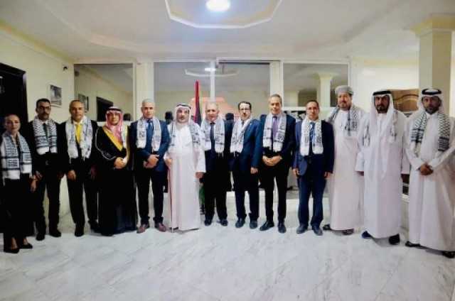 السلك الدبلوماسي العربي ينظم زيارة تضامنية لسفير دولة فلسطين