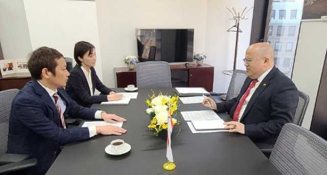 السفير السنيني يبحث مع الوكالة اليابانية البرامج والمشاريع المنفذة في اليمن