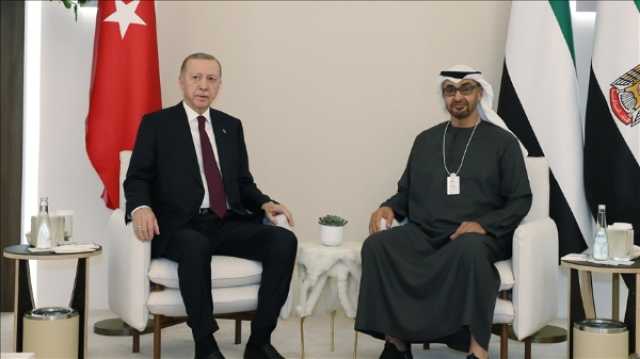 ابو ظبي : تفاصيل لقاء الرئيس التركي أردوغان مع نظيره محمد بن زايد