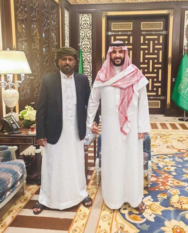 وزير الدفاع السعودي الأمير خالد بن سلمان يستقبل بن حبريش في جدة