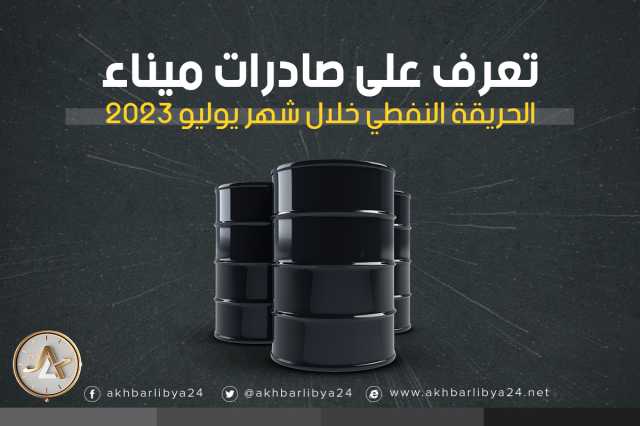 إنفوغرافيك| تعرف على صادرات ميناء الحريقة النفطي خلال شهر يوليو 2023