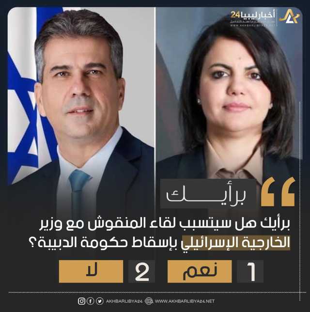 استطلاع | غالبية الآراء المشاركة أكدت أن لقاء المنقوش وكوهين سيتسبب في إسقاط حكومة الدبيبة