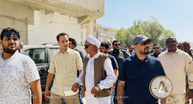 حماد يزور طبرق ضمن سلسلة من الزيارات الميدانية للمدن الليبية لأجل إعادة الإعمار