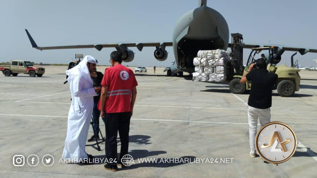 الهلال الأحمر القطري ينشر تقريراً عن المساعدات التي قدمت إلى ليبيا.