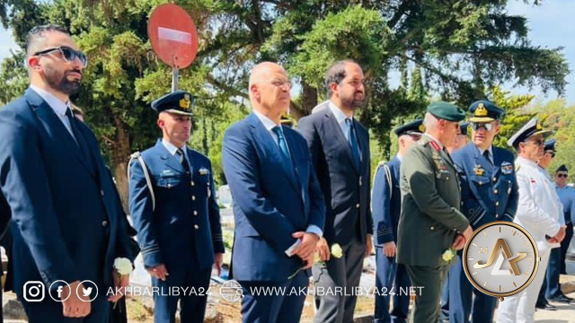 السفارة الليبية باليونان تشارك في مراسم دفن أفراد فريق الإنقاذ اليوناني الذين قضوا نحبهم في ليبيا .