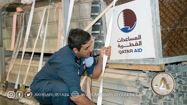 سفارة قطر في ليبيا تؤكد استئناف الجسر الجوي لمساعدة أهالي شرق ليبيا 