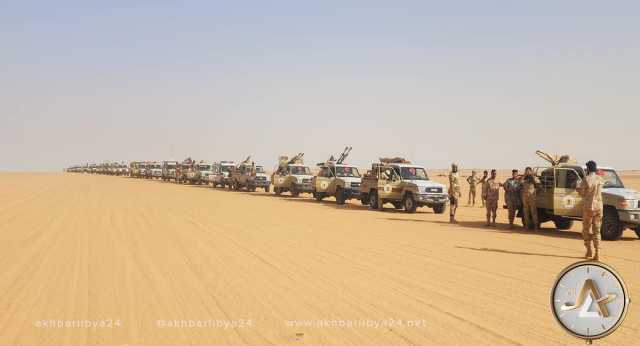 جابت الحدود الليبية..سبل السلام ترسل دورية عسكرية كبيرة في صحراء الجنوب الشرقي