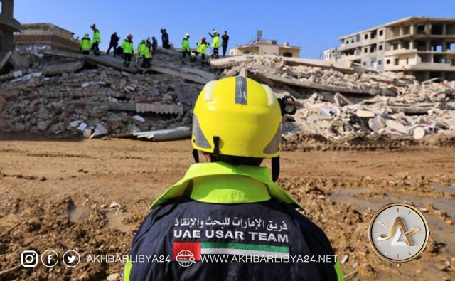 فريق الإنقاذ الإماراتي ينقذ عدد 166 من ضحايا دانيال .