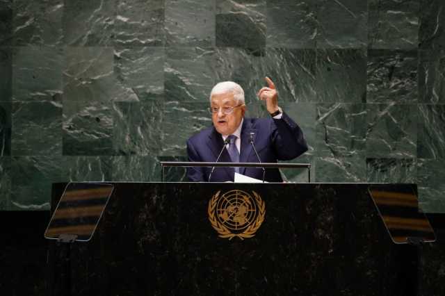 الرئيس الفلسطيني يطالب الأمم المتحدة بوقف العدوان الإسرائيلي