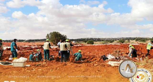 التعرف على المفقودين: استخراج 225 جثة من مقبرة الظهر الأحمر بدرنة 