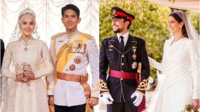 الفستان والتاج والموكب.. أوجه الشبه بين الزفاف الأمير الحسين والأمير متين