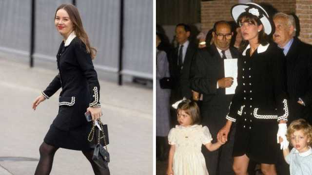 الأميرة أليكساندرا تظهر بنفس فستان شانيل الذي ارتدته والدتها قبل 34 عام