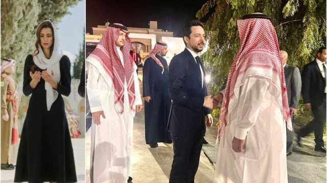 الأمير الحسين يشييع جثمان والد الأميرة رجوة في الرياض