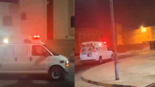 شاهد لحظة سرقة مريض لسيارة إسعاف في البحرين (فيديو)