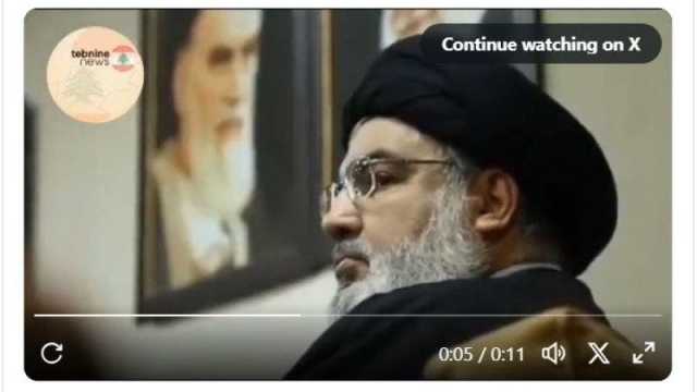حزب الله ينشر فيديو جديد لـ نصرالله .. شاهد