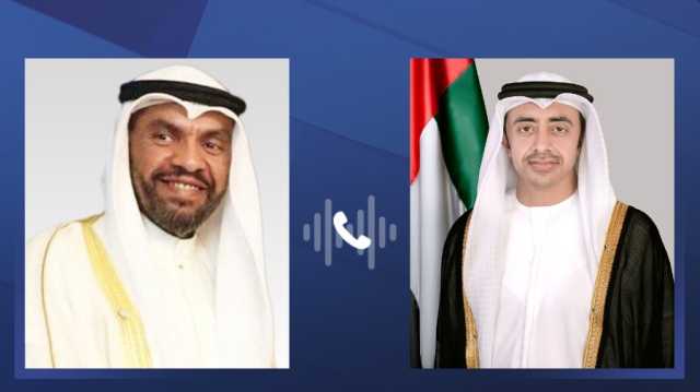 عبدالله بن زايد يهنئ هاتفياً عبدالله علي بمناسبة تعيينه وزيراً لخارجية الكويت
