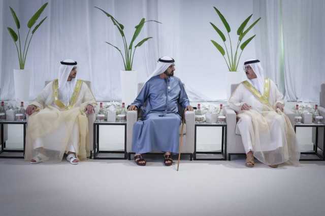 محمد بن راشد يشهد حفل استقبال بمناسبة حفل زفاف نجل سعيد الطاير في دبي
