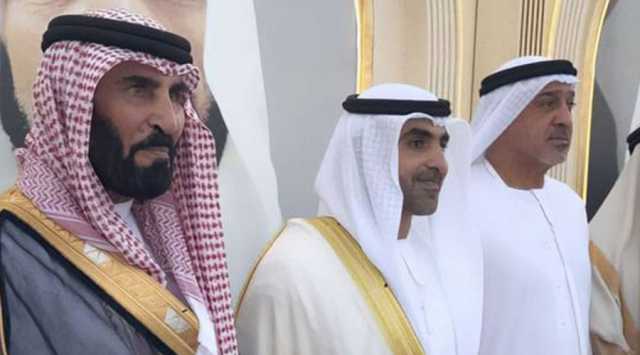 سلطان بن خليفة وحشر بن مكتوم وعبدالله آل حامد يحضرون أفراح القواسم والنعيمي