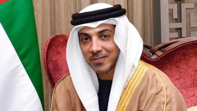 منصور بن زايد يهنيء أمير قطر بالفوز بكأس آسيا