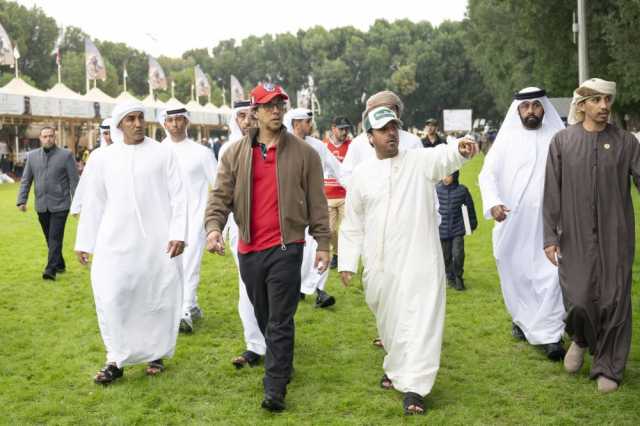 منصور بن زايد يشهد كأس رئيس الدولة للقدرة