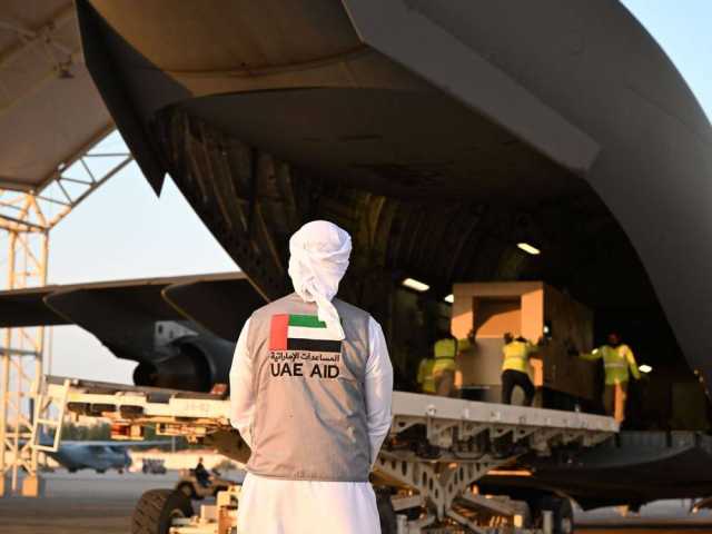 166 طائرة مساعدات من الإمارات إلى غزة خلال 109 أيام
