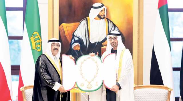 محمد بن زايد ومشعل الأحمد: العلاقات الإماراتية الكويتية أخويّة وتاريخيّة