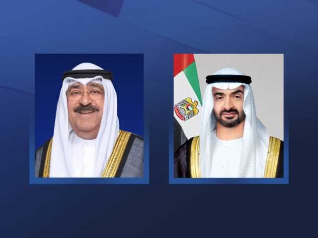 محمد بن زايد وأمير الكويت يبحثان علاقات البلدين وتعزيز العمل الخليجي المشترك