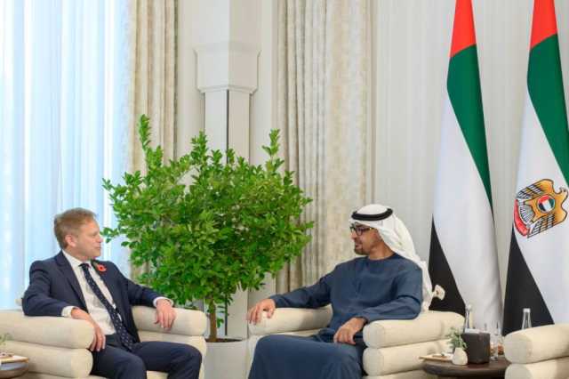 محمد بن زايد يبحث مع وزير الدفاع البريطاني خفض التصعيد في غزة