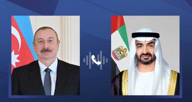 محمد بن زايد ورئيس أذربيجان يبحثان تعزيز التعاون وتنويع آفاقه