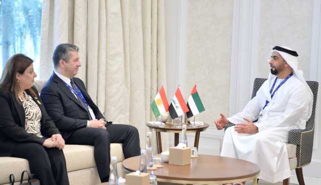 سيف بن زايد ورئيس حكومة كردستان العراق يستعرضان علاقات التعاون على هامش «COP28»