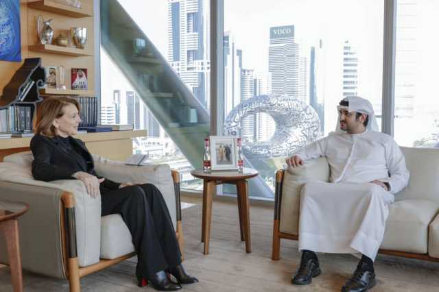 مكتوم بن محمد ورئيس «ألفابيت» و«جوجل» يبحثان الشراكة بين دبي ومطوري التكنولوجيا