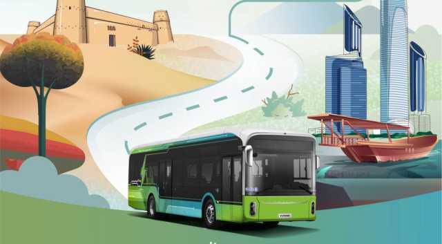 مركز النقل المتكامل يدشن أسطول حافلات مبتكرة تعمل بالطاقة الكهربائية