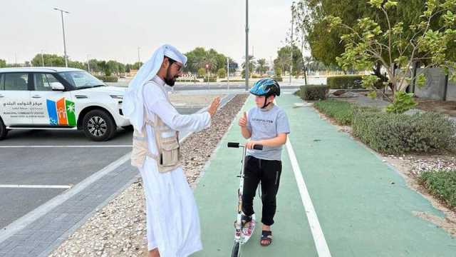 حملة توعوية لمستخدمي الدراجات الهوائية في الظفرة