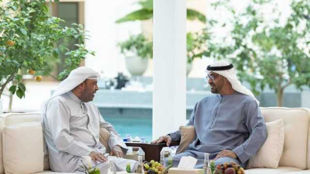 محمد بن زايد ونائب رئيس وزراء الكويت يبحثان العلاقات الأخوية