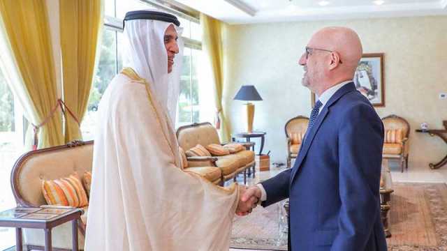 سعود بن صقر يبحث مع سفير وقنصل إيطاليا علاقات البلدين