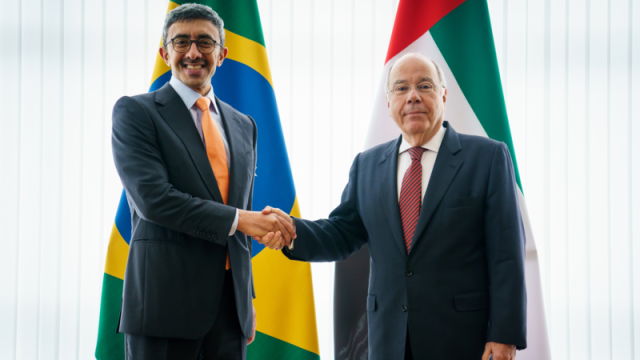 عبدالله بن زايد يبحث ووزير خارجية البرازيل الشراكة الاستراتيجية بين البلدين