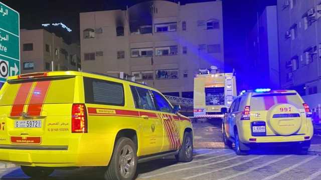 وفاة شخص وإصابة 3 آخرين في حريق مبنى بدبي