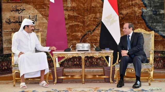 لبحث سبل إنهاء العنف في غزة.. أمير قطر يجري محادثات في مصر