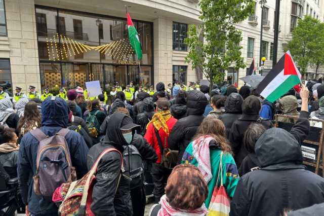 احتجاجات بلندن ضمن حراك عالمي لدعم غزة والسودان