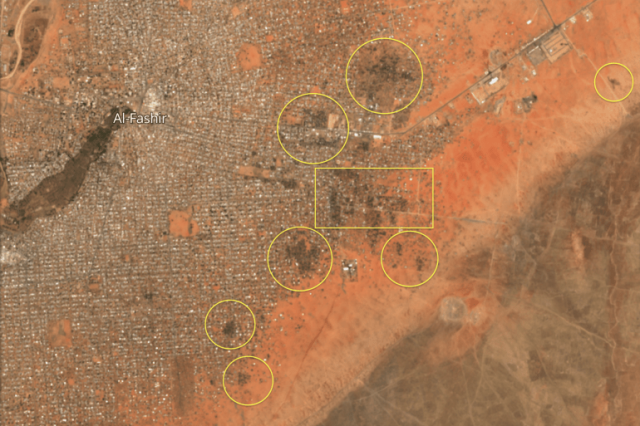 صور الأقمار الاصطناعية تظهر دمارا واسعا في الفاشر غربي السودان