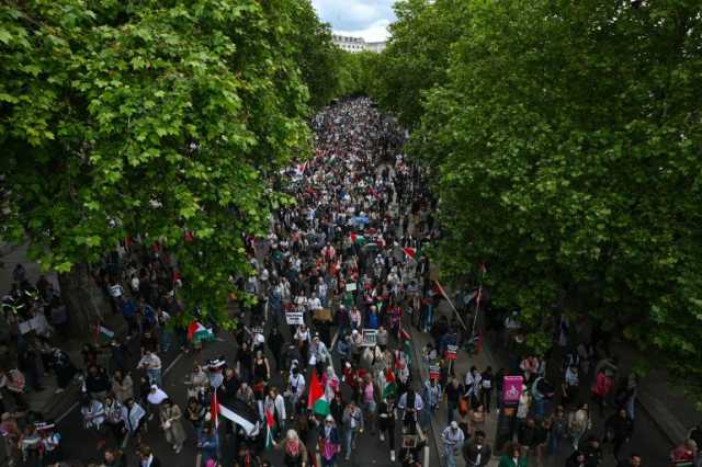 مظاهرات كبرى في واشنطن ولندن ومدن أوروبية دعما لغزة