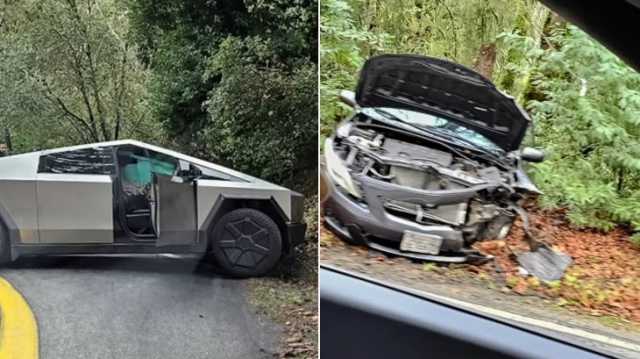 بالفيديو.. أول حادث لشاحنة سايبرترك يجدد مخاوف الخبراء