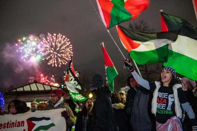 عشية رأس السنة.. مظاهرات داعمة لغزة حول العالم