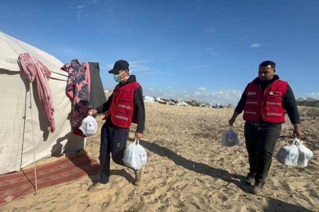نحو 100 ألف مستفيد من مشروع إغاثي قطري بغزة