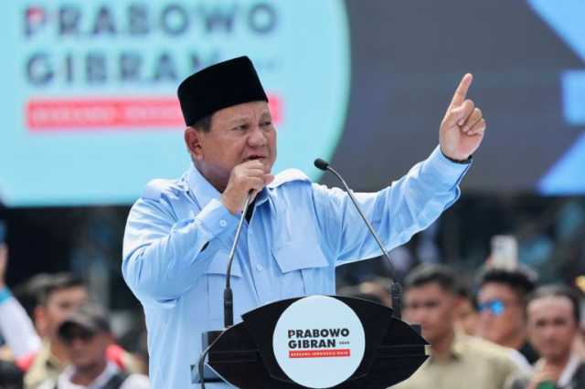 برابوو سوبيانتو يعلن فوزه في انتخابات الرئاسة بإندونيسيا