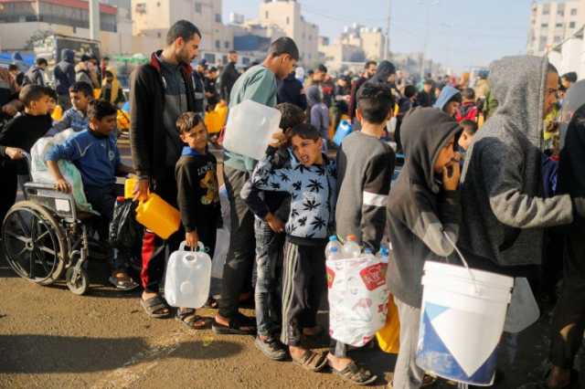 تقرير: حصة سكان غزة من المياه تراجعت بـ97% خلال حرب إسرائيل
