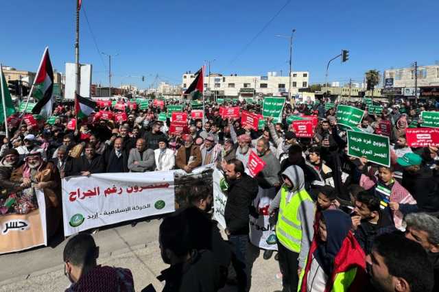 رفض الجسر البري.. عنوان فعاليات مناصرة غزة الأبرز في الأردن