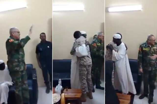 لقاء مؤثر يجمع بين ضابط سوداني محرر وابنه