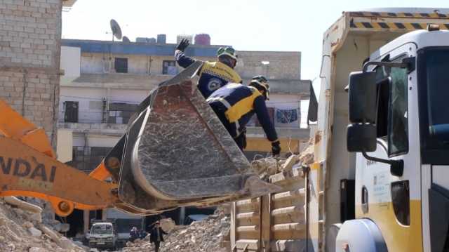 بالفيديو.. بدء عمليات إزالة الأنقاض في حلب