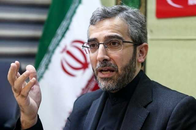 باقري: إيران ستستمر في إستراتيجيتها لدعم المقاومة